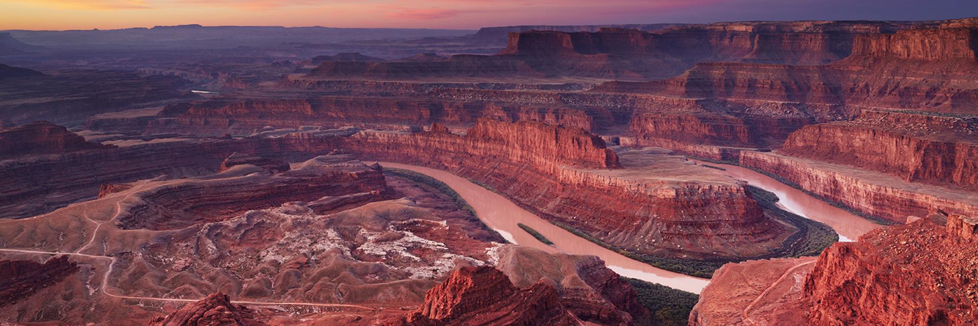 Grand Canyon at twilight.