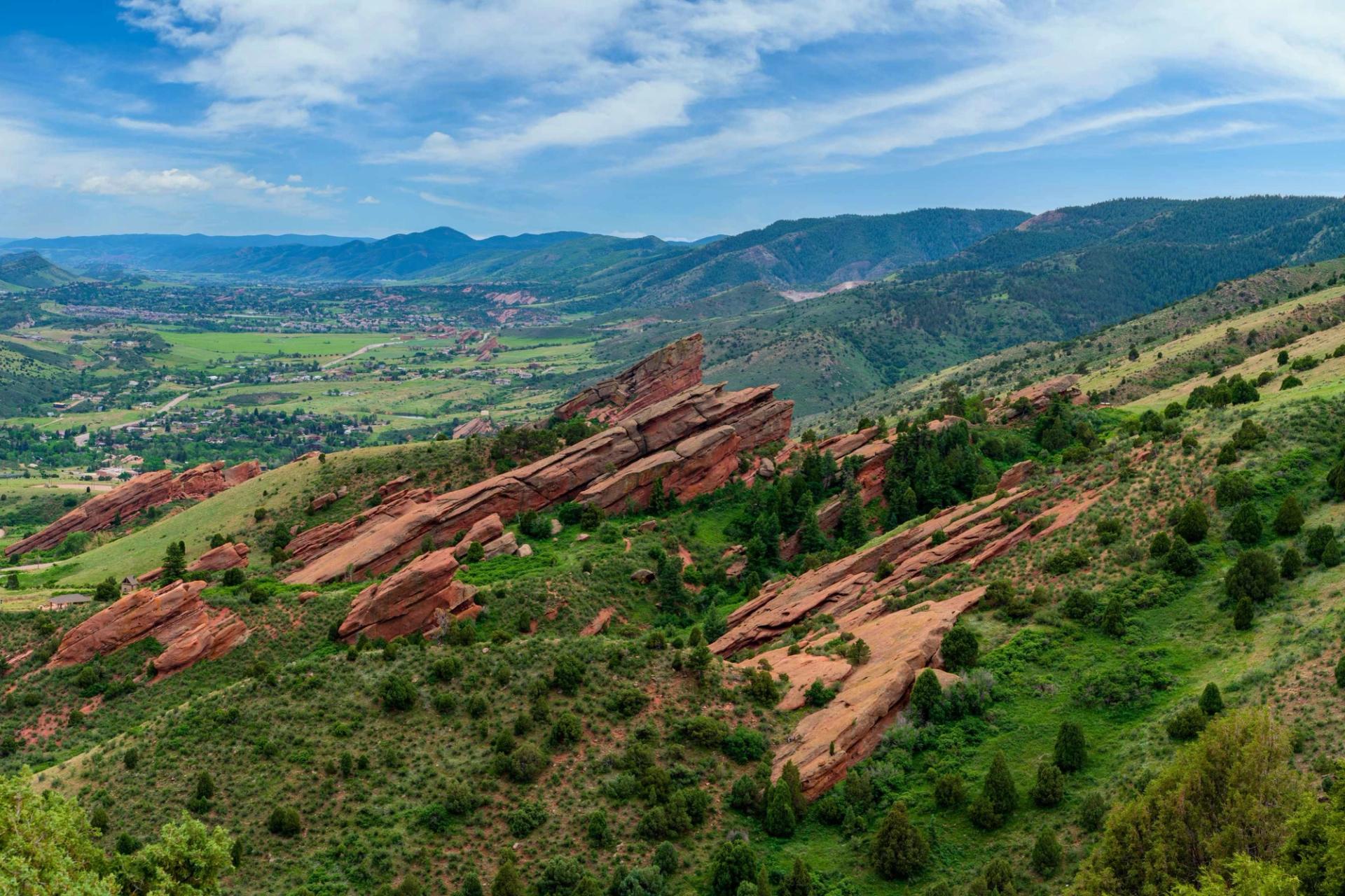 Scenic image of red rocks near Denver, Colorado