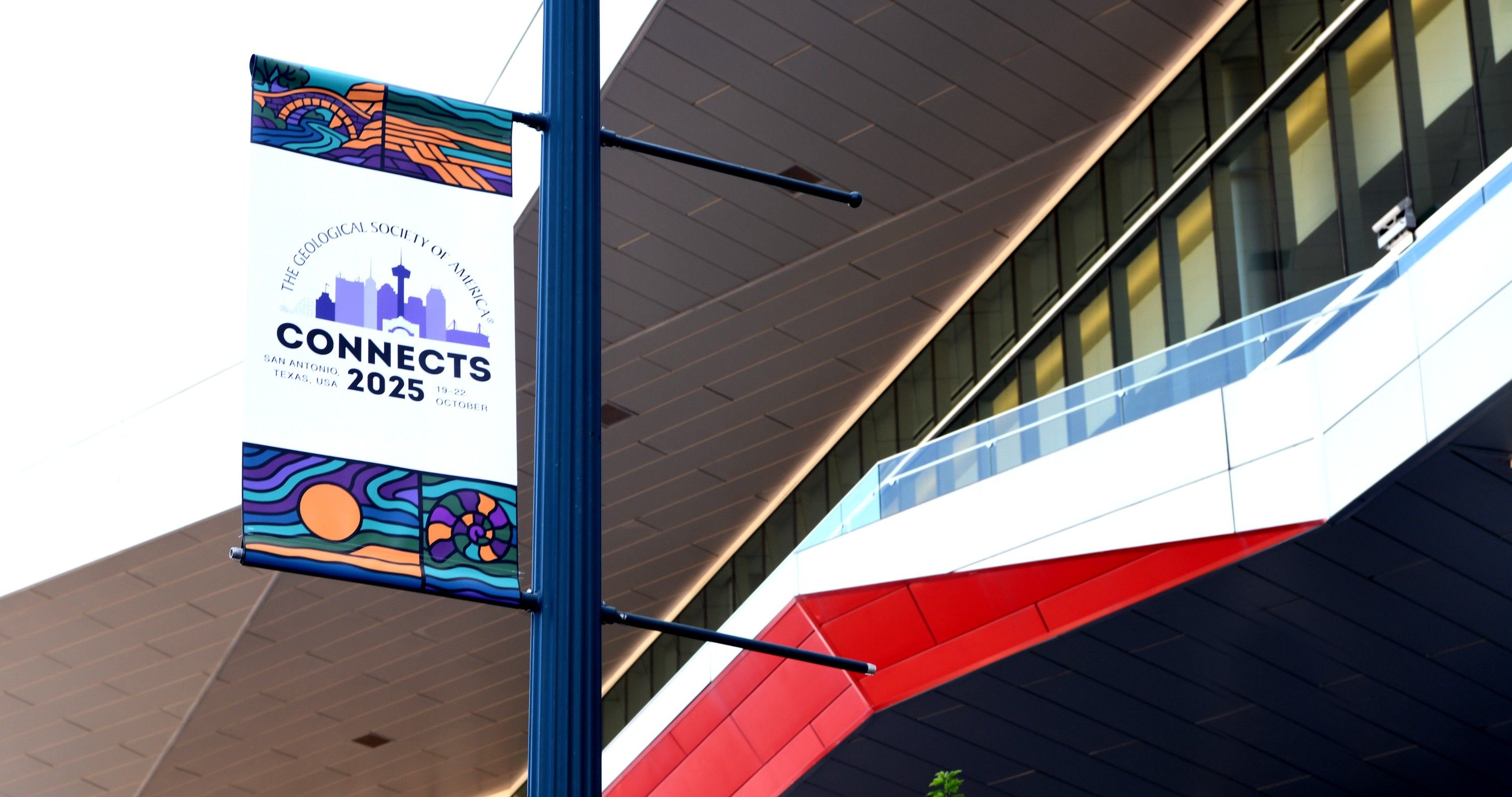 Connects 2025 banner outside of the San Antonio Convention Center.