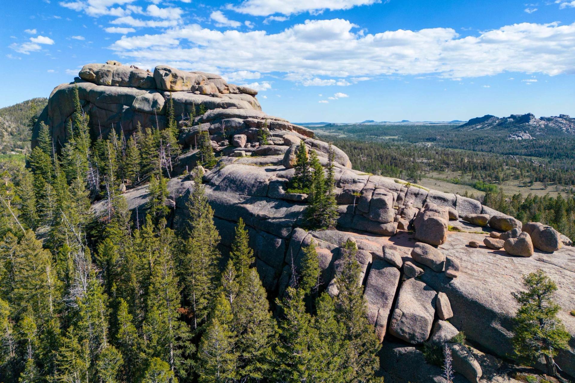 Scenic image of rocks near Laramie Wyoming