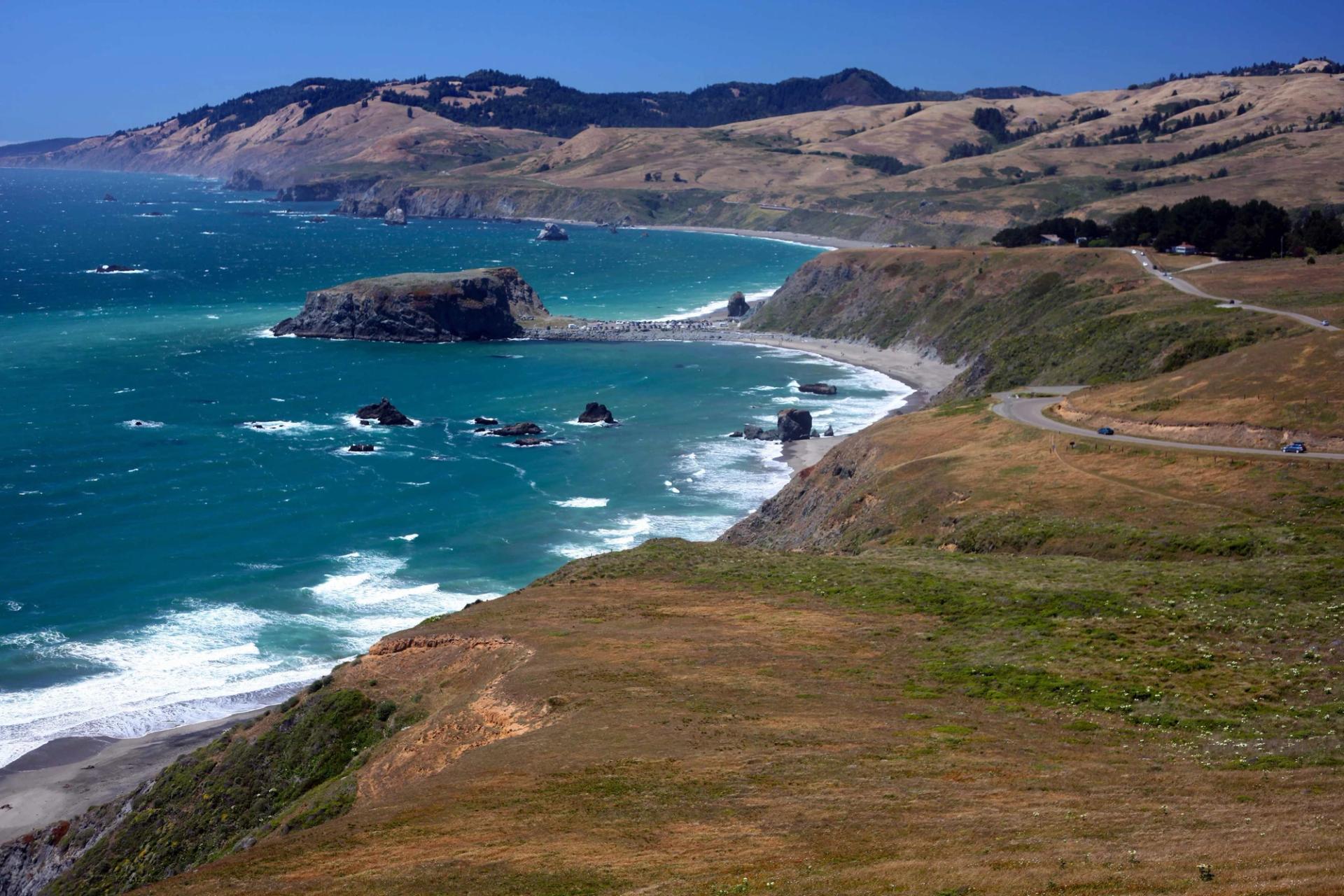 Scenic landscape of Coastal California