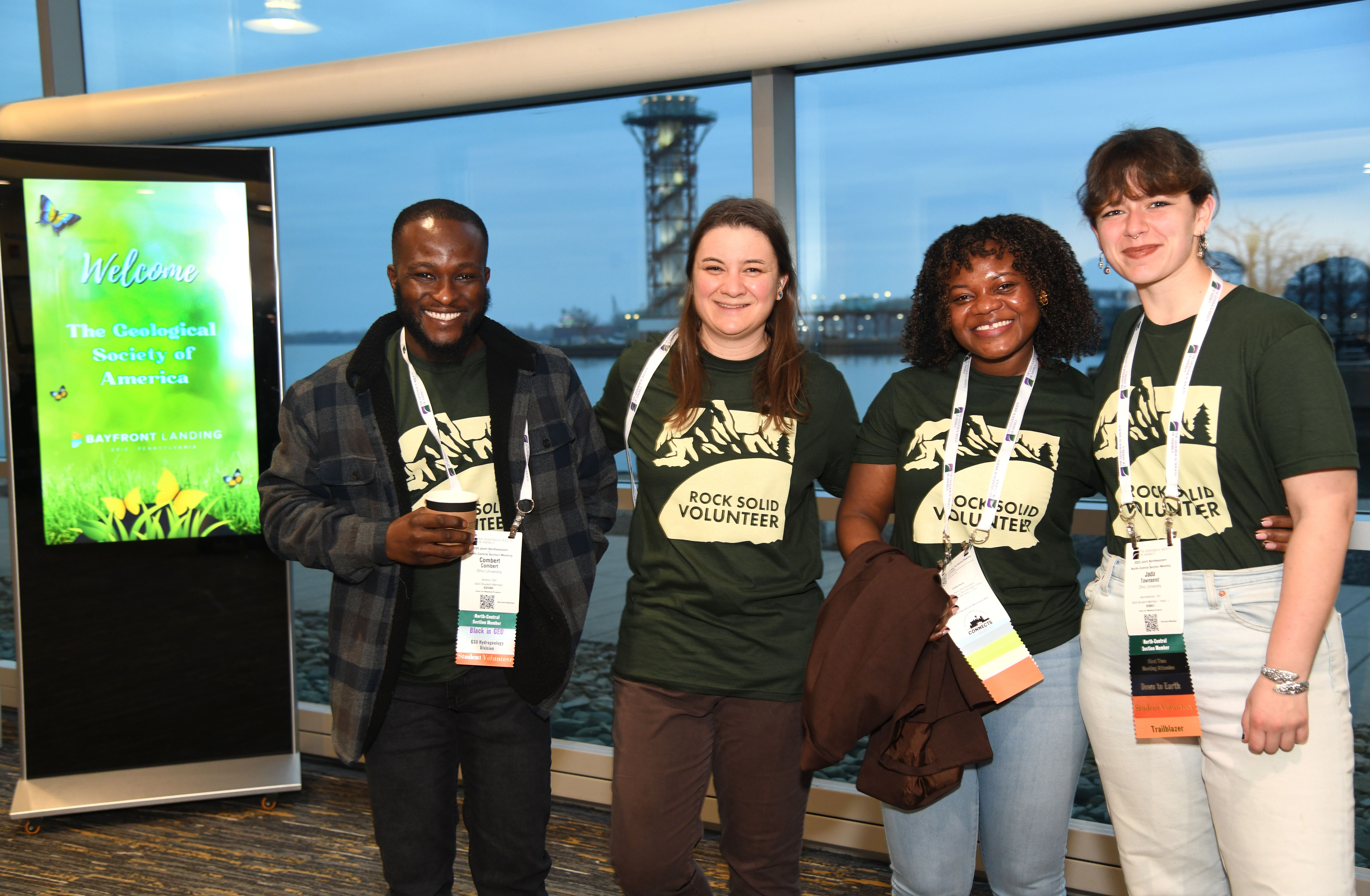 Student volunteers at a GSA meeting