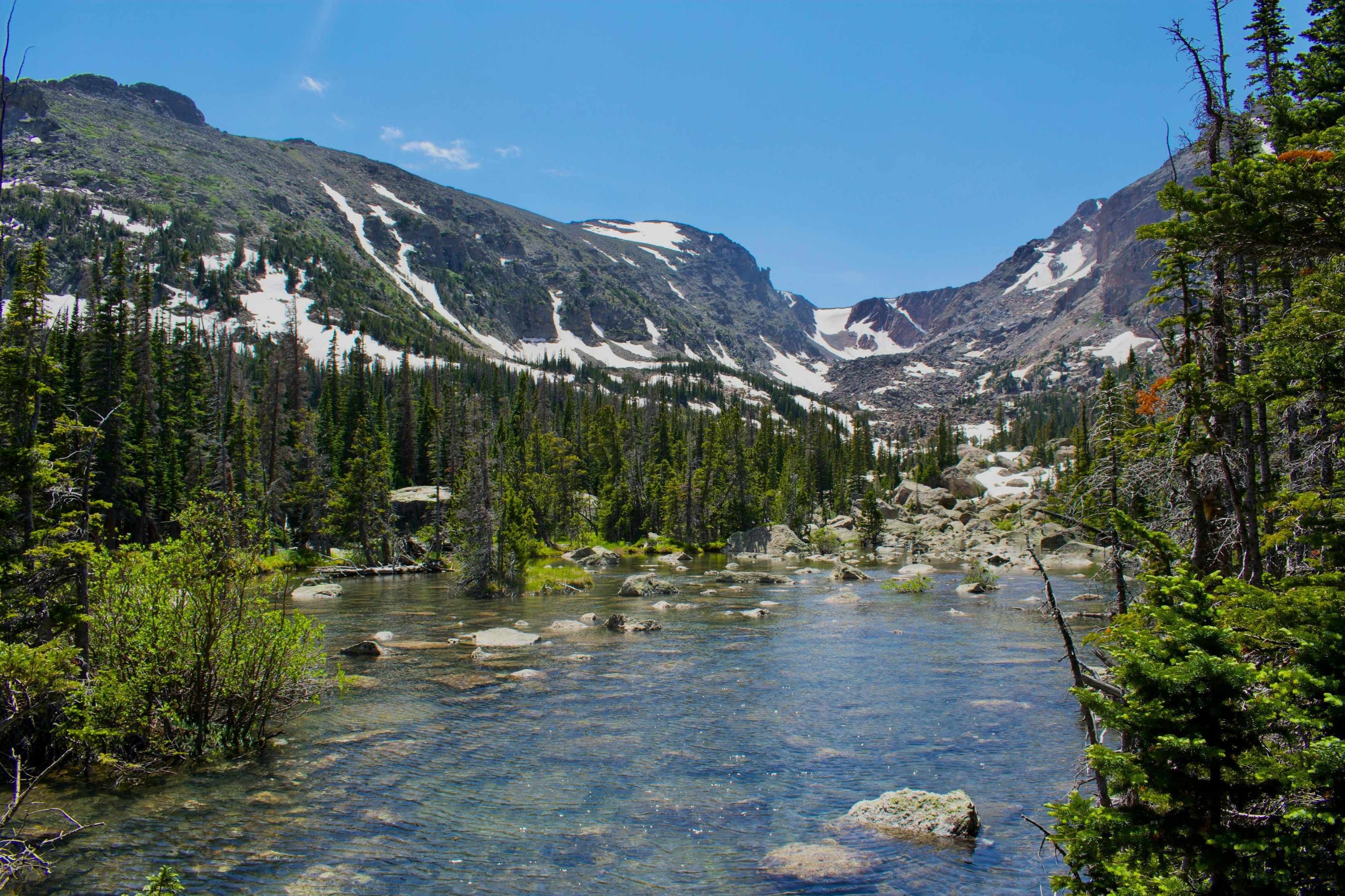 Scenic image of river in colorado rockies