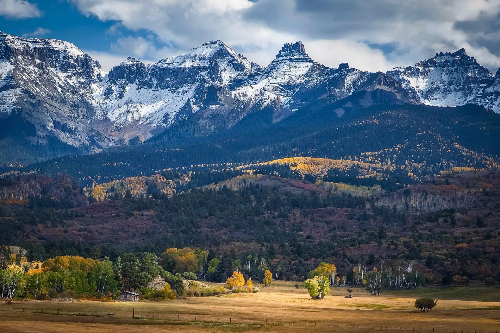 Scenic image of colorado rockies front range