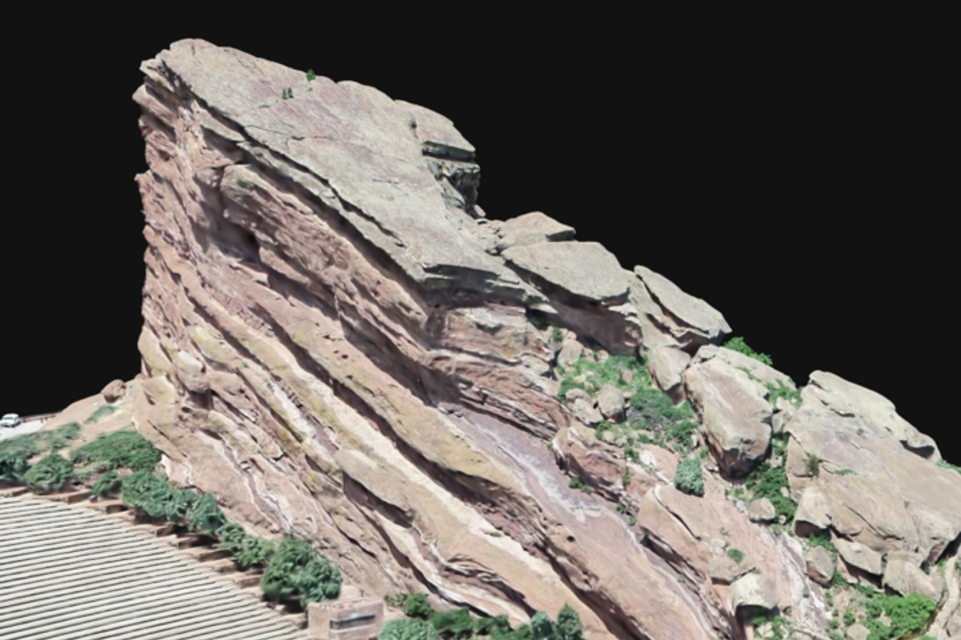 Digital outcrop model created through photogrametry