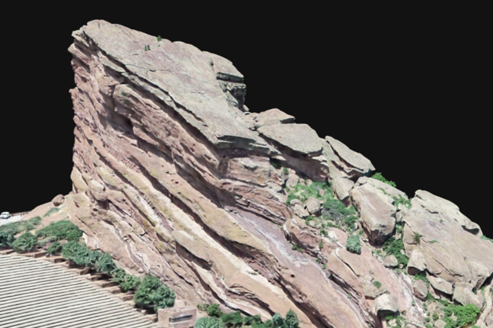 Digital outcrop model created through photogrametry