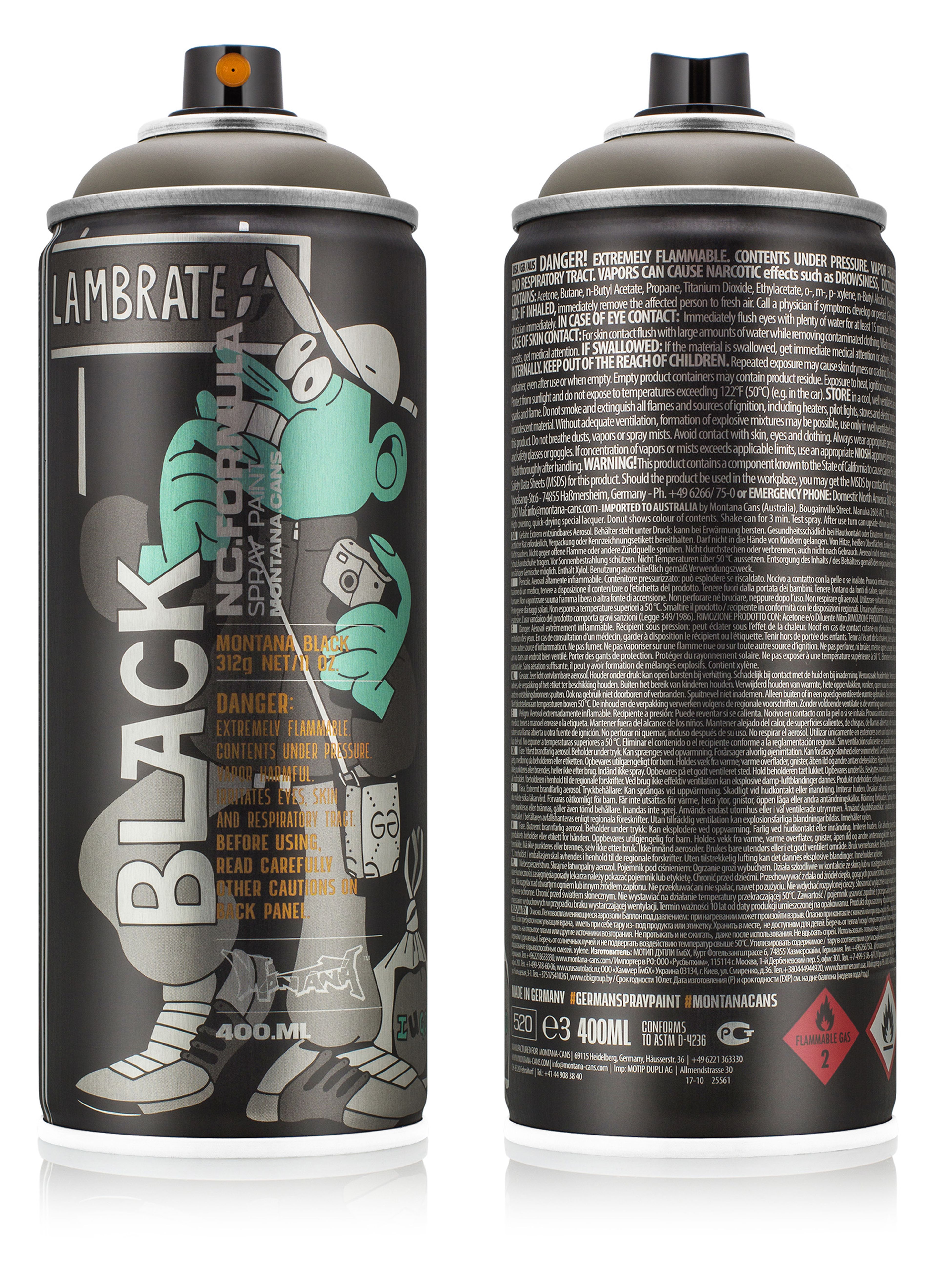 Montana Spray Paint - Black Artist Edition Lugosis