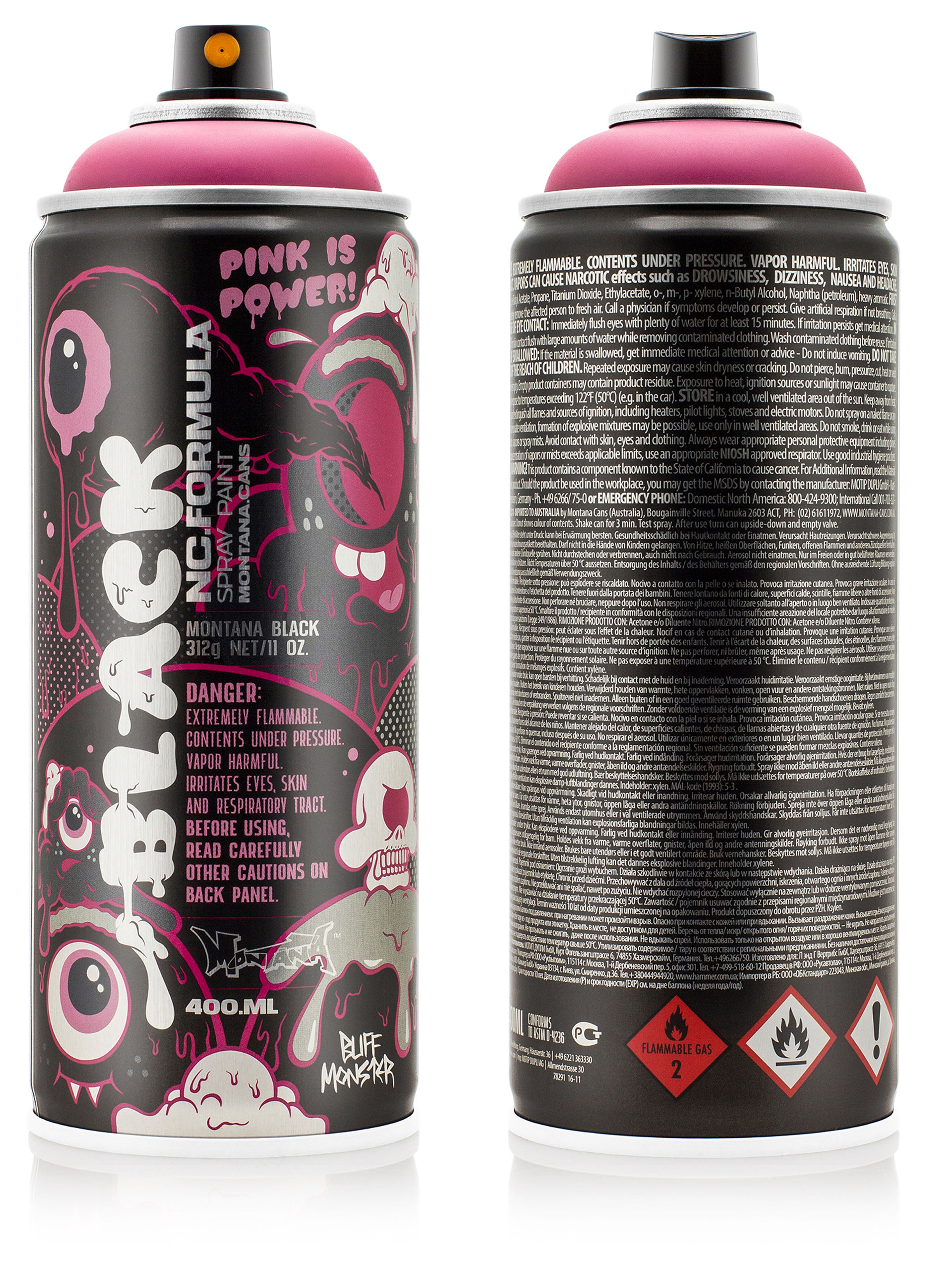 Montana Spray Paint - Black Artist Edition Buff Monster