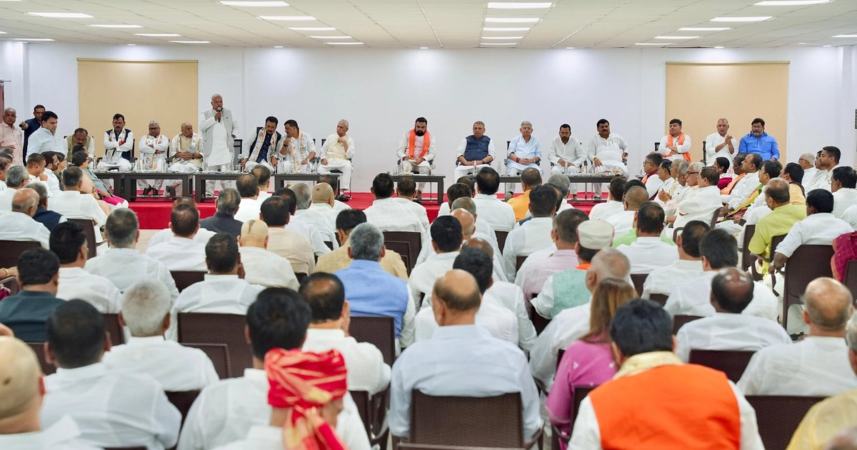 मुख्यमंत्री सम्राट चौधरी के सरकारी आवास पर MLC चुनाव को लेकर NDA नेताओं की बैठक