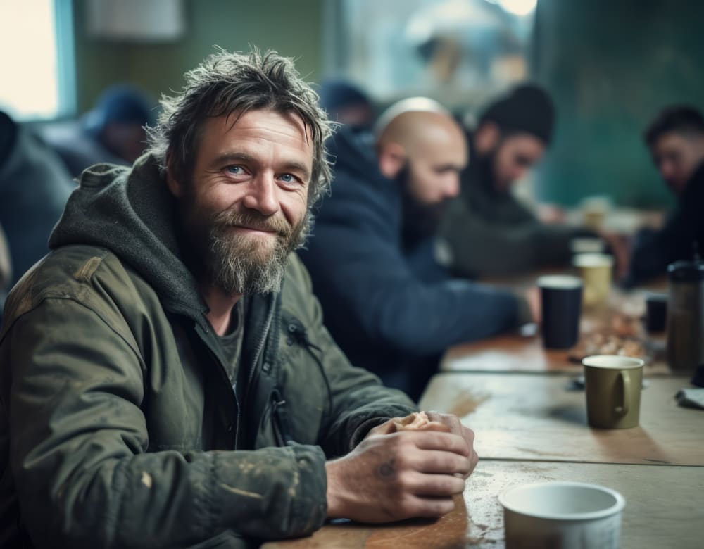 A person rebuilding their life