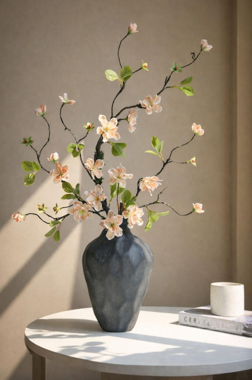 Artificial Flower Dead Bra nch Gold Silk Champag ne Orchid , Rustic Wildfl owers, Fake Small Mum s, Artificial Flower Crafts,  Living Room Floral Decor | per stick