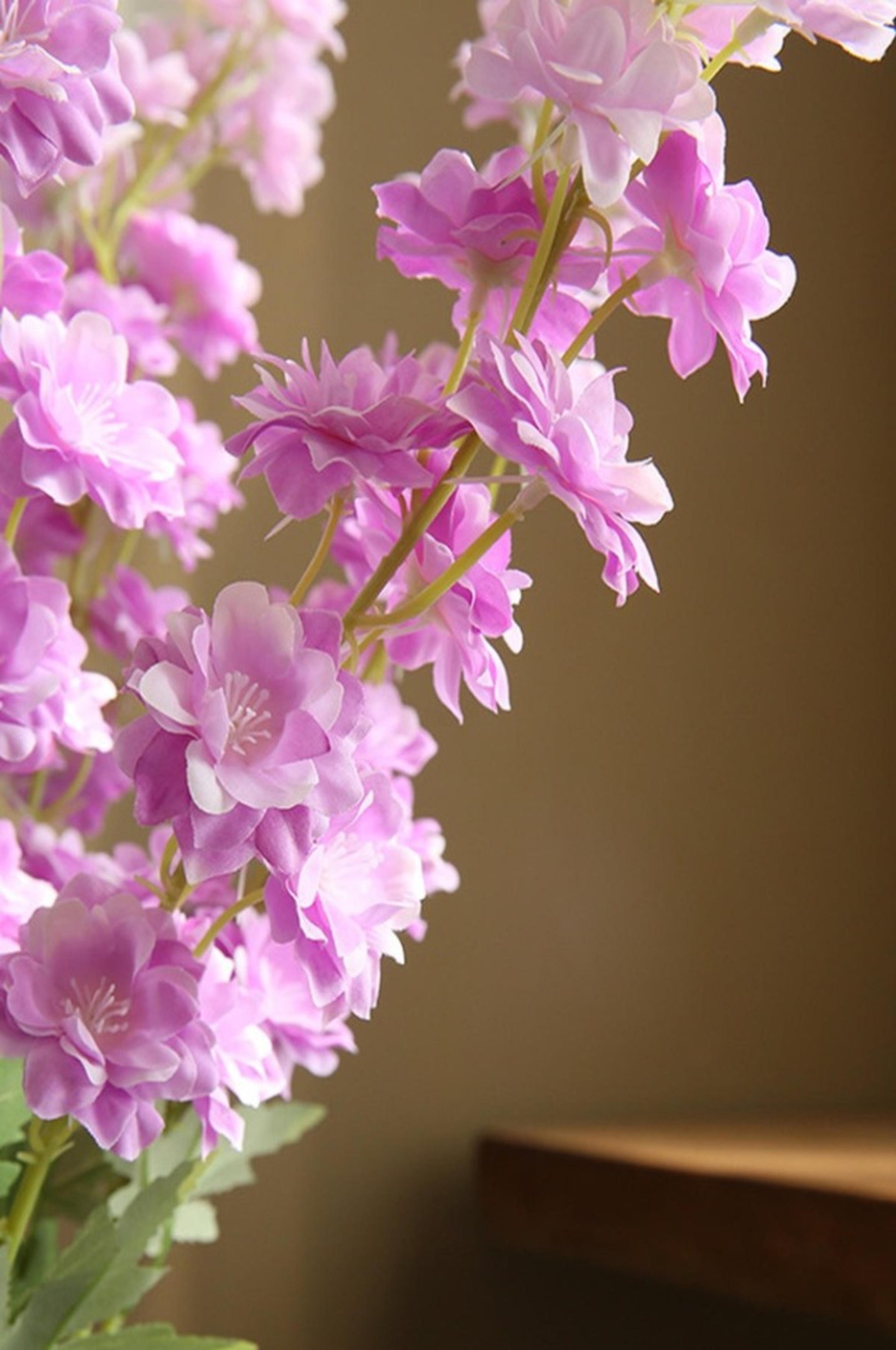 Fake Delphinium with  Leaves, Silk Delphinium  Flowers, Artificial Flower  Crafts, Lotus color Blo om for Bridal Bouquets,  Wedding Arrangement  Centerpiec | per stick