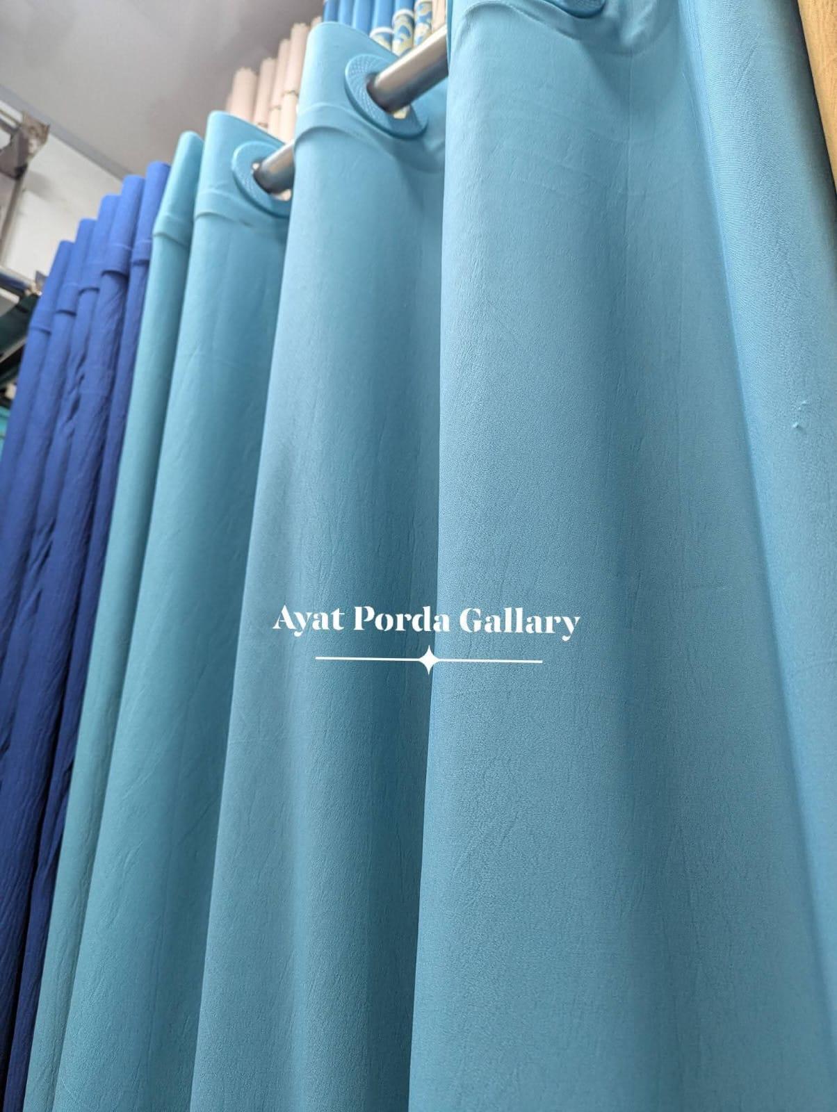 Luxury Shatin Fabric Curtain â 7 Feet Ready Size