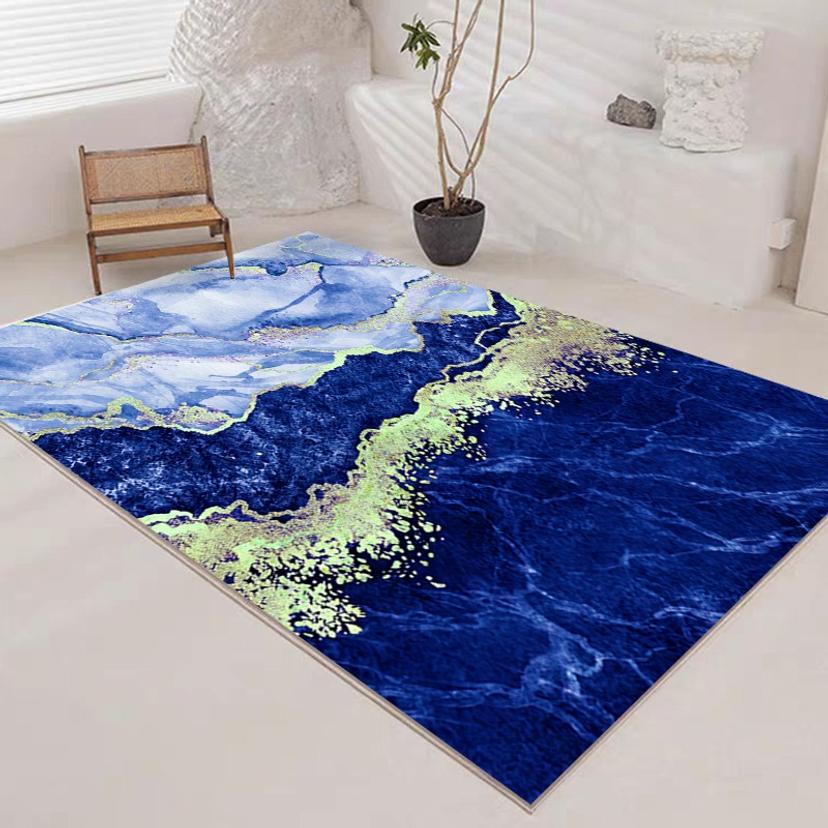 Washed Cashmere Carpet – Persian Design Premium Velvet Rug for Living Room & Bedroom