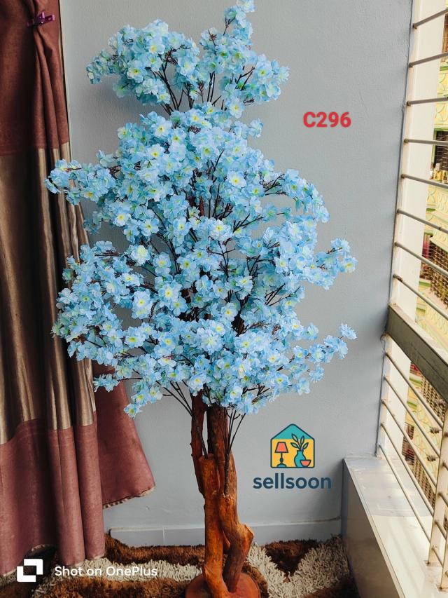 Premium 63 Inch Artificial Flower Tree (Real Touch Rubber Coated Fabric)