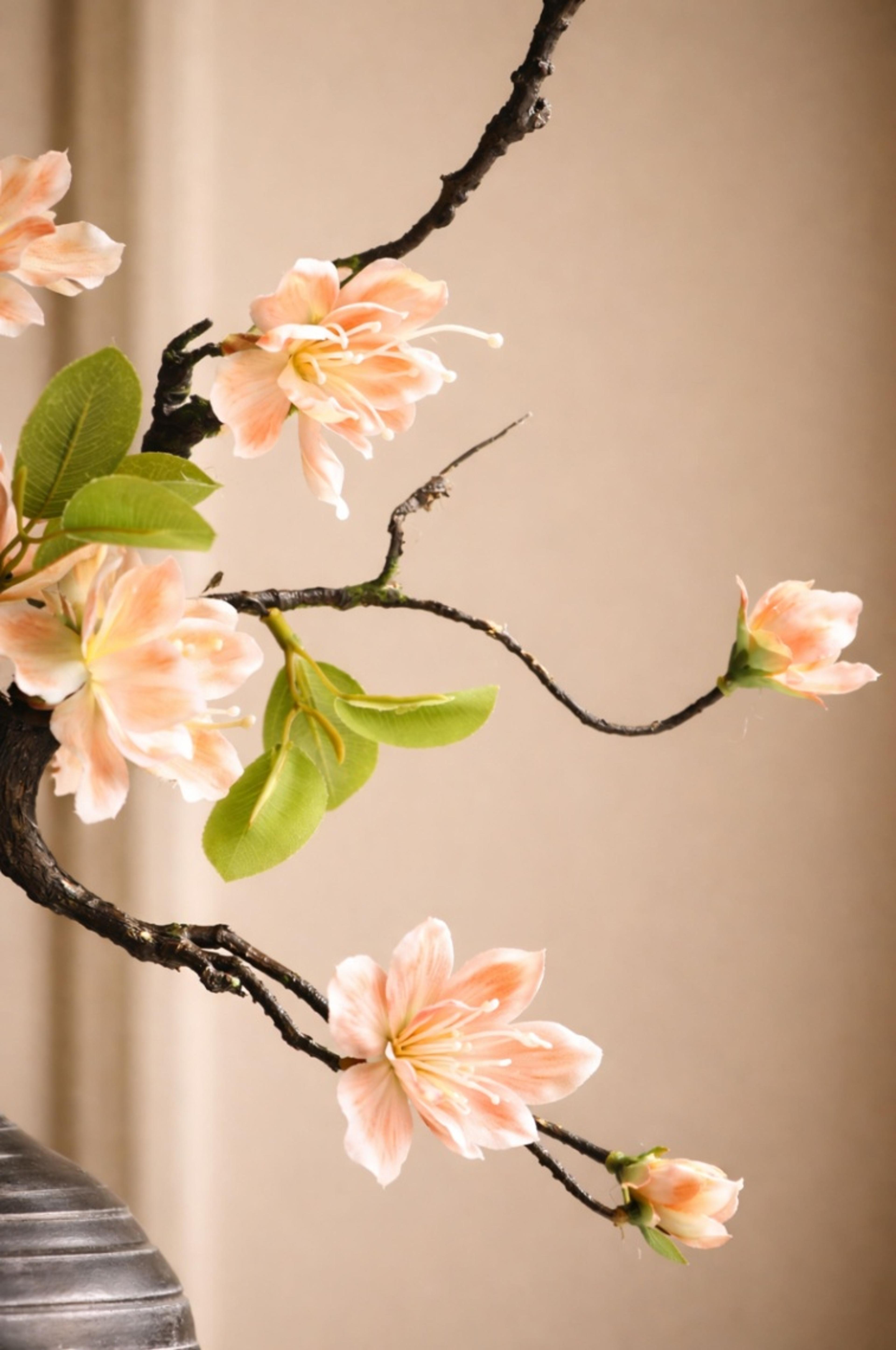 Artificial Flower Dead Bra nch Gold Silk Champag ne Orchid , Rustic Wildfl owers, Fake Small Mum s, Artificial Flower Crafts,  Living Room Floral Decor | per stick