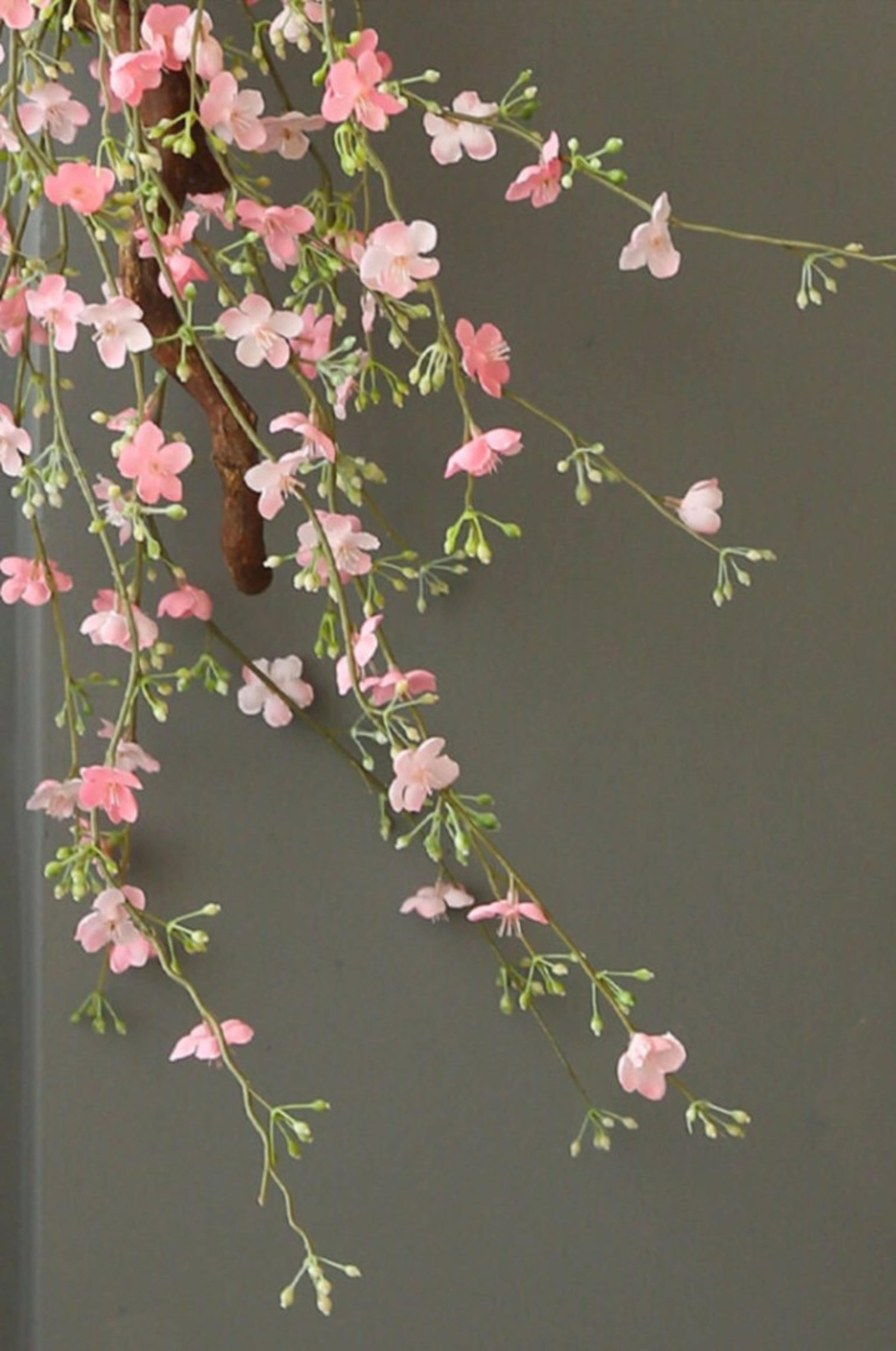 Simulation Lucky Soft  pink Plum Blossom  Branch – Artificial Snow  Willow Flower | per stick