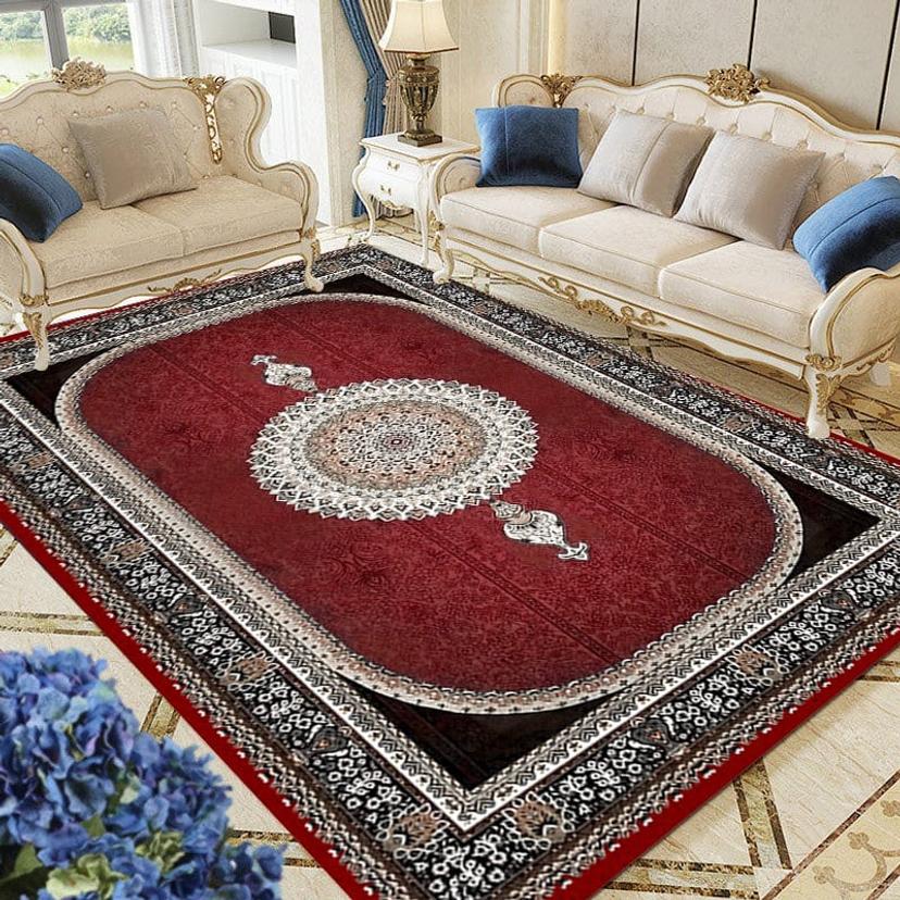 Modern Velvet Rug – Elegant Minimal Design Carpet for Living Room & Bedroom