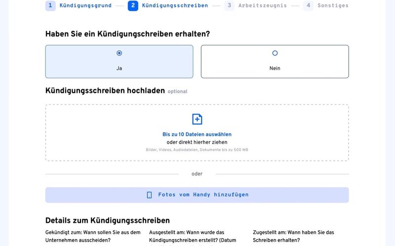 Justin Legal - Digitale Mandatsannahme