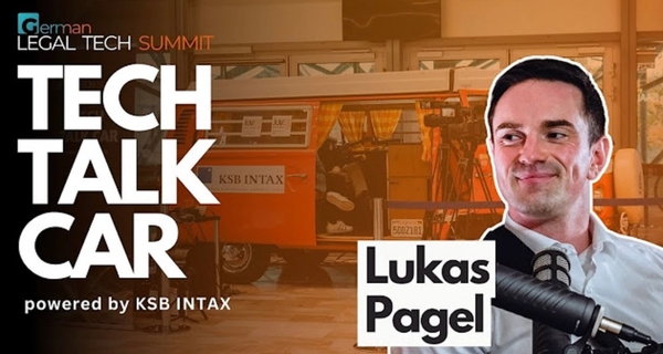 Lukas Pagel - Tech Talk Car des German Legal Tech Summit