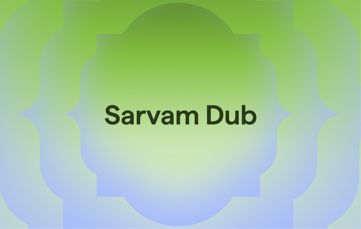Sarvam Dub: State-of-the-Art Dubbing for Indian Languages