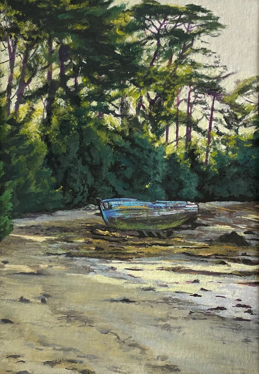 Le cimetière de bateaux (île de Berder)