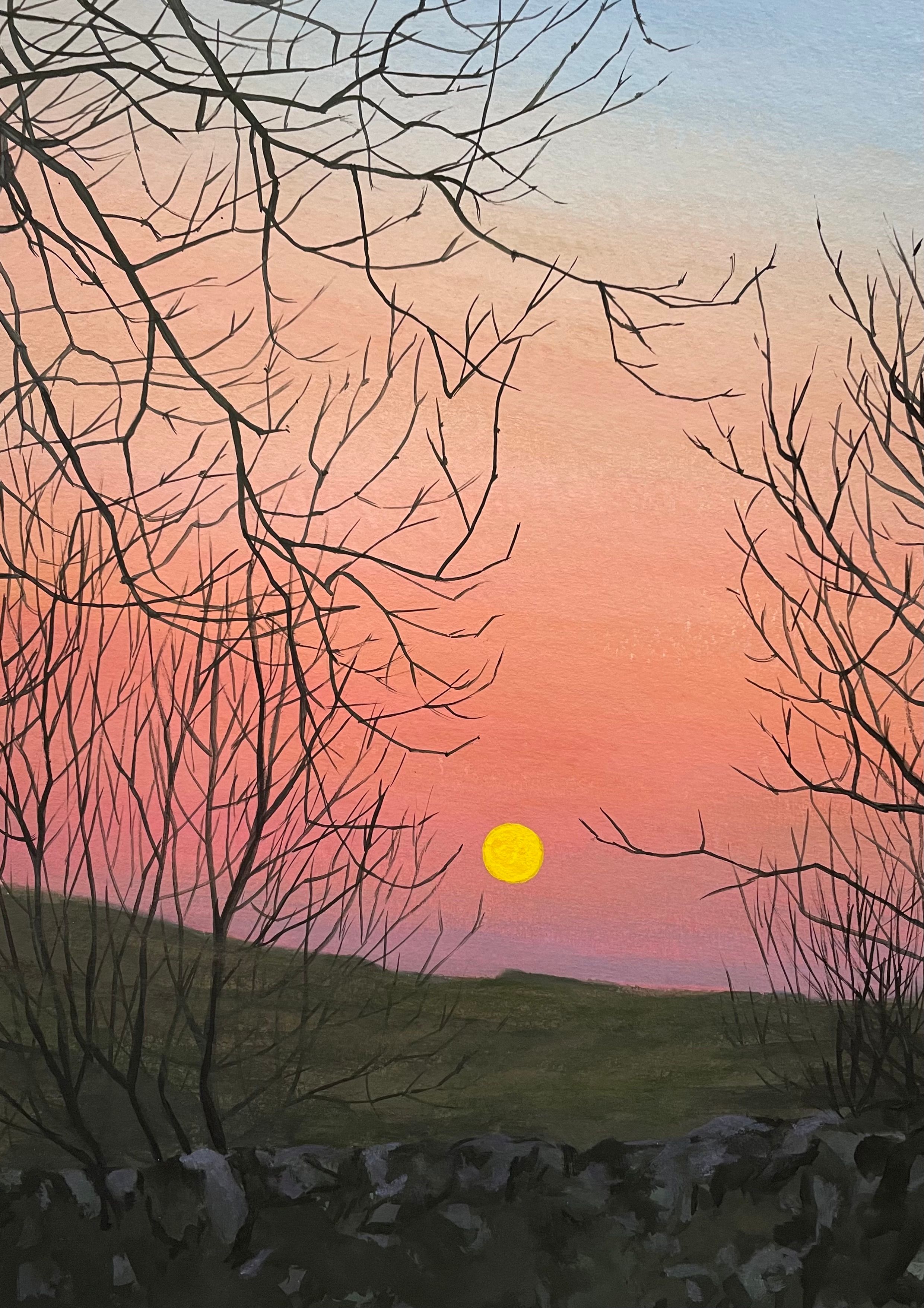 Lever de lune — vue 1