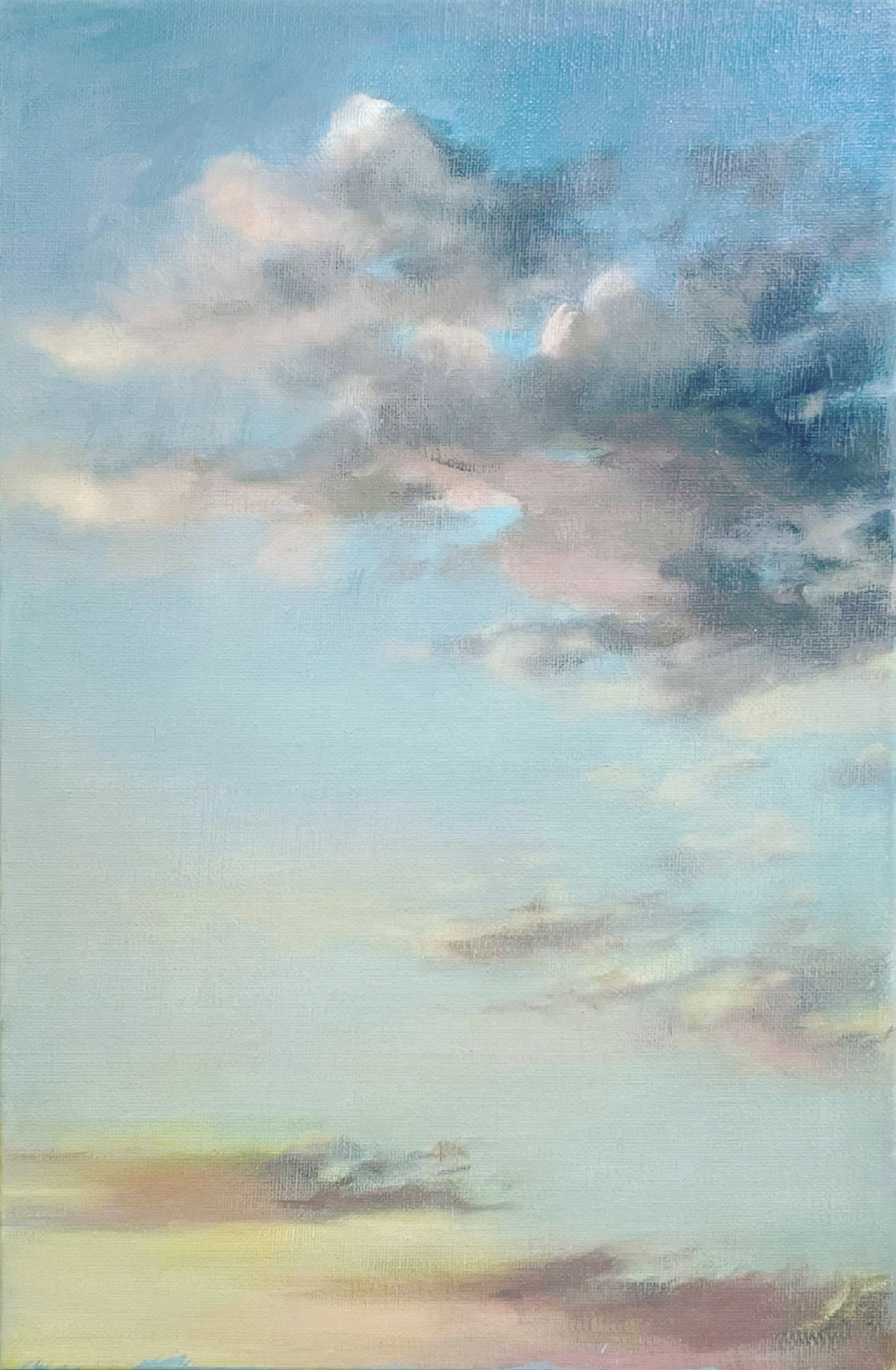Étude de ciel du soir #1, 2021