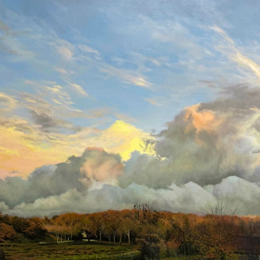Ciel d'automne à Thiedeville