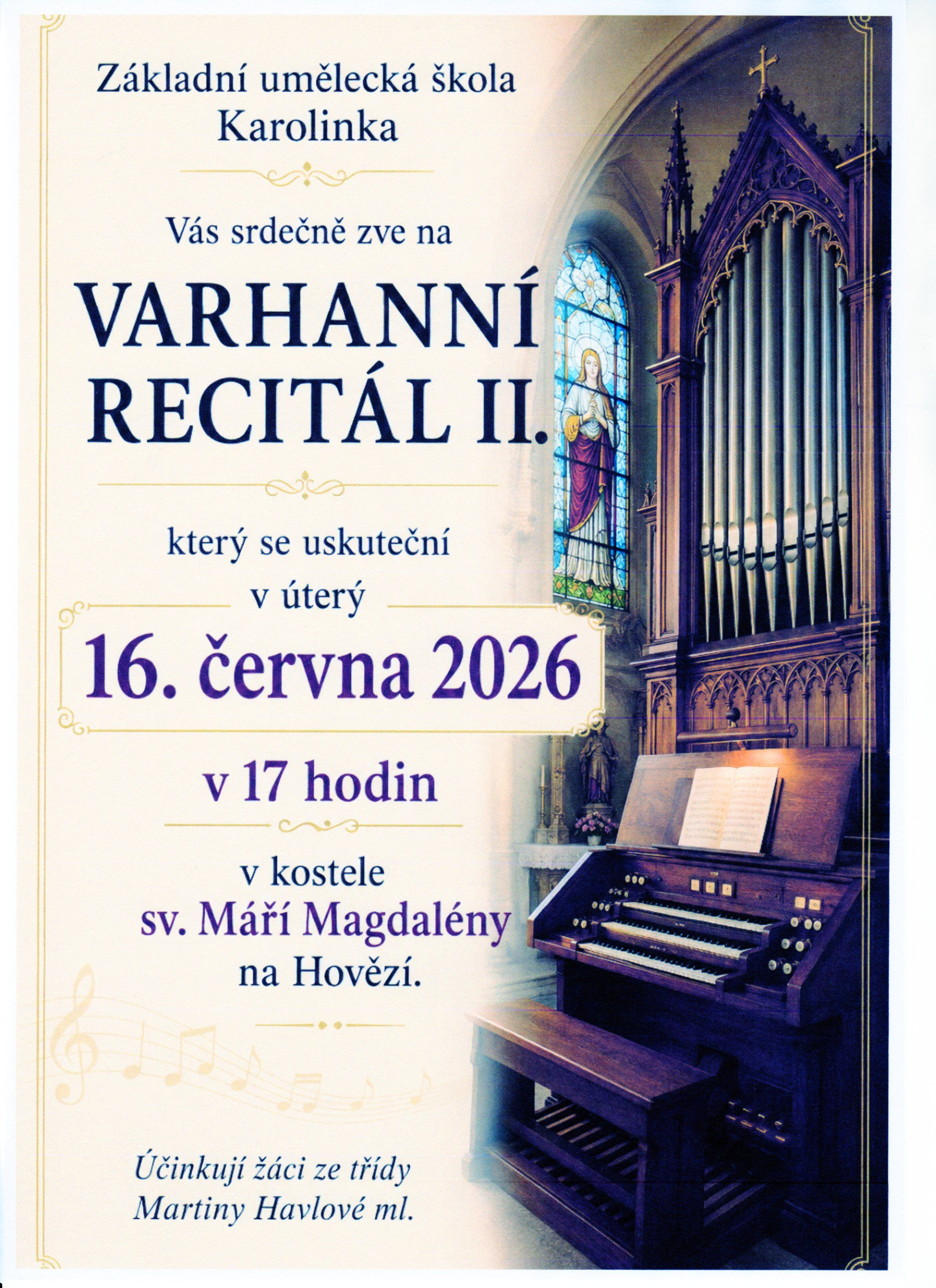 Varhanní recitál II.