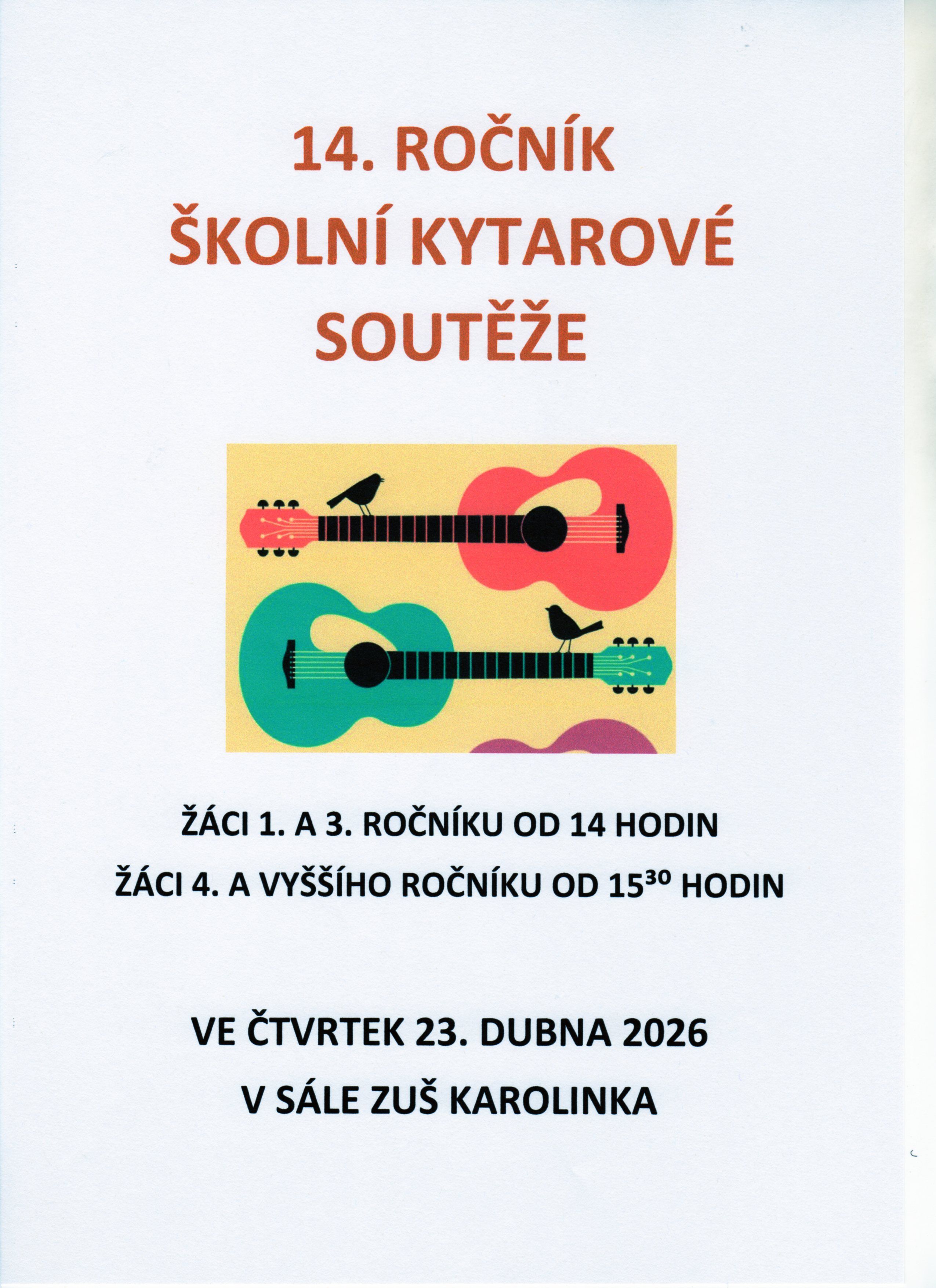 Školní kytarová soutěž