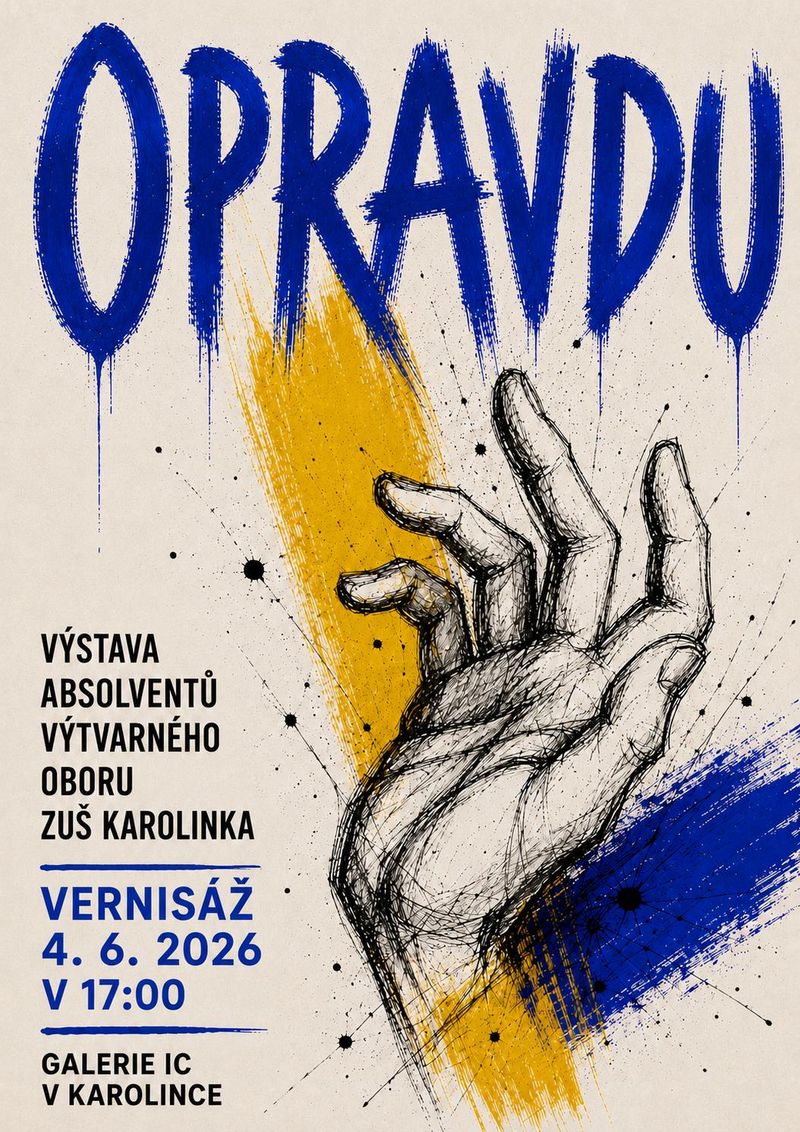 Výstava absolventů výtvarného oboru "OPRAVDU"