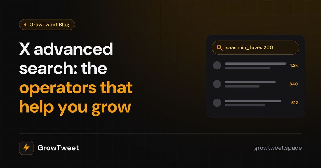 X advanced search operators that help you grow