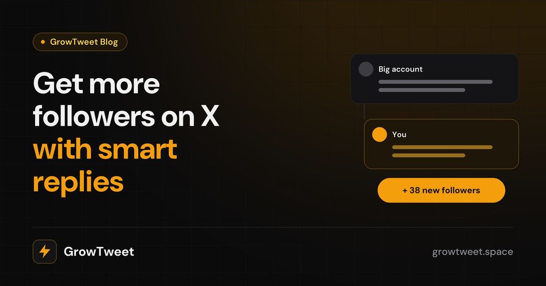 How to get more followers on X with replies