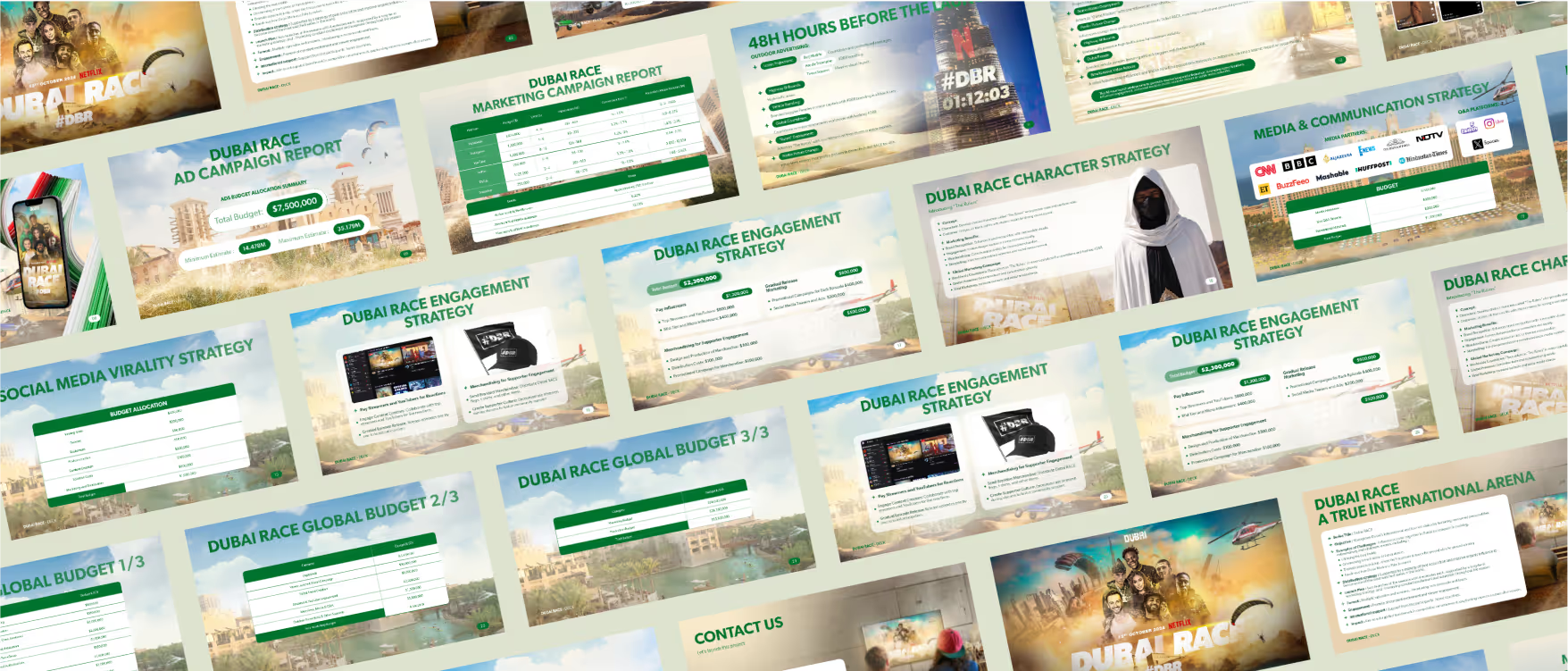 Dubai RACE : Un deck ultra-premium livré en 24h pour un pitch devant un fonds souverain