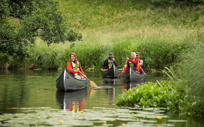 People canoeing on the broad