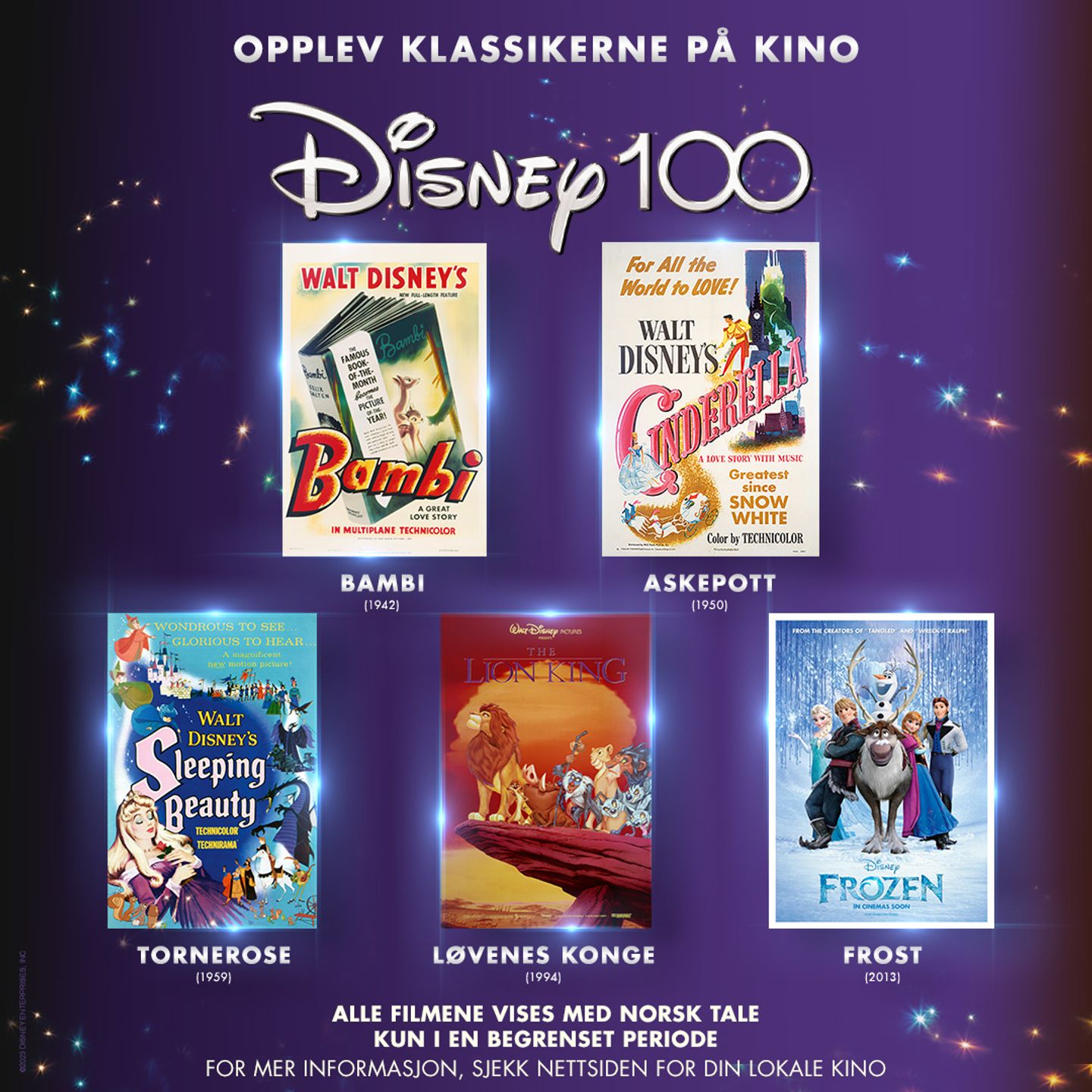 Plakat av Disney 100 år - Klassikere på kino