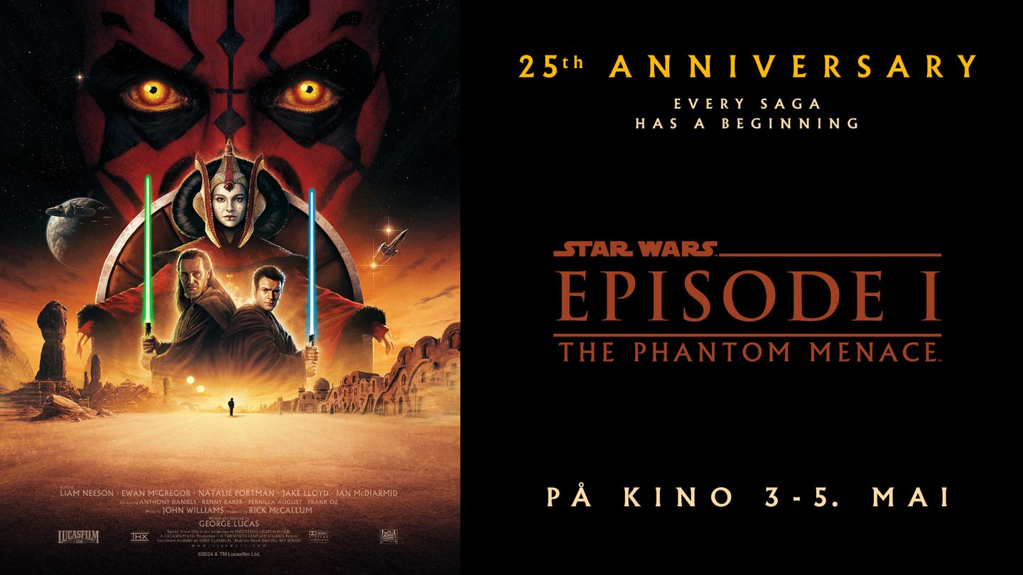 Plakat fra Star Wars Episode I: The Phantom Menace