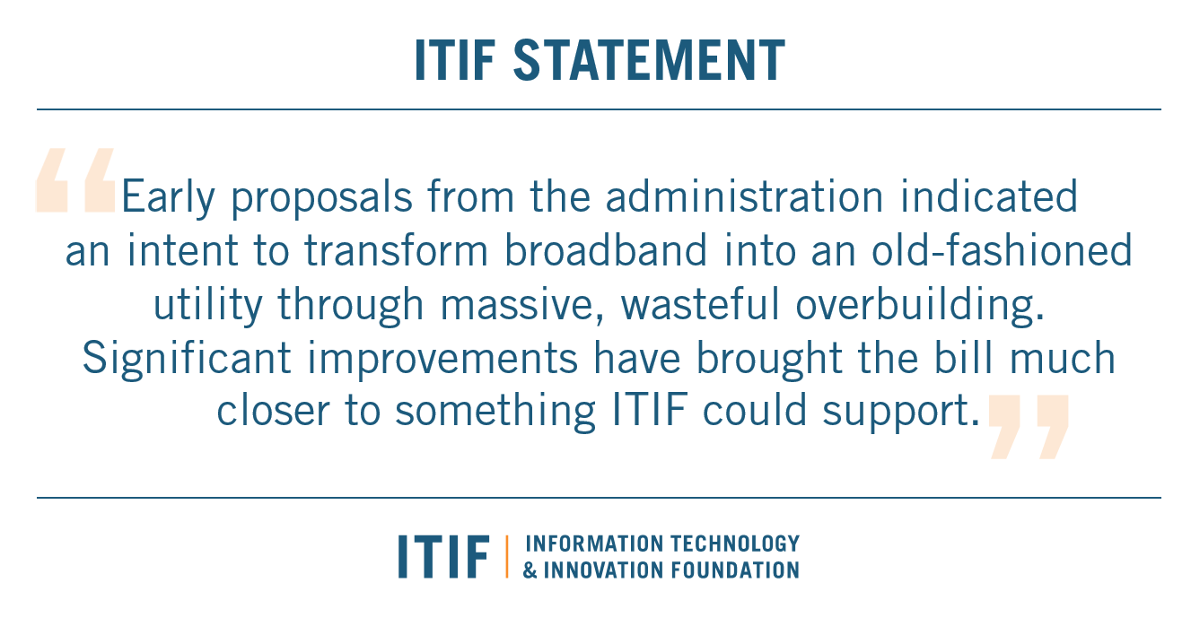 ITIF Welcomes Improvements to Broadband Portions of Senate ...