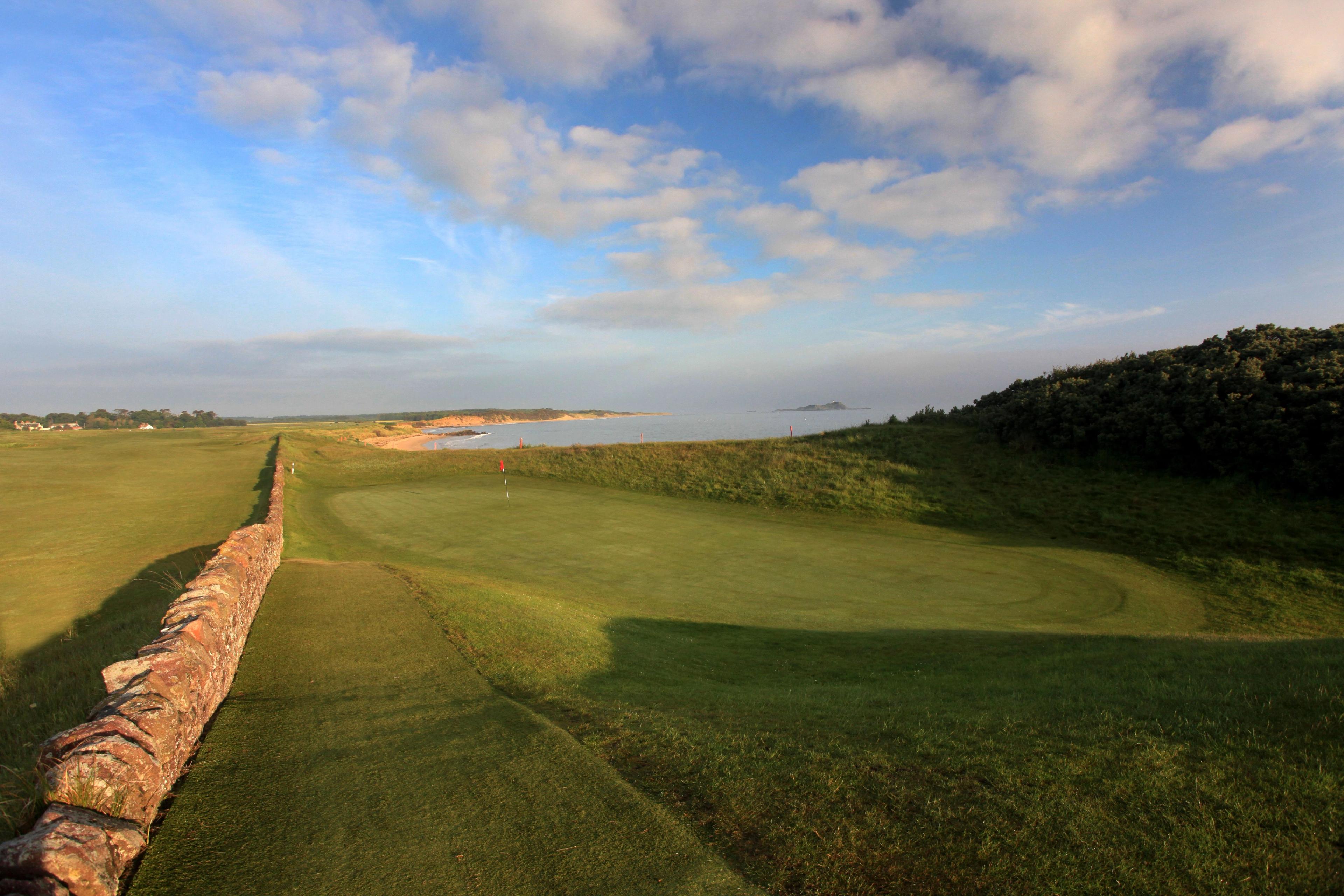 North Berwick West Links — Bass Rock in distance