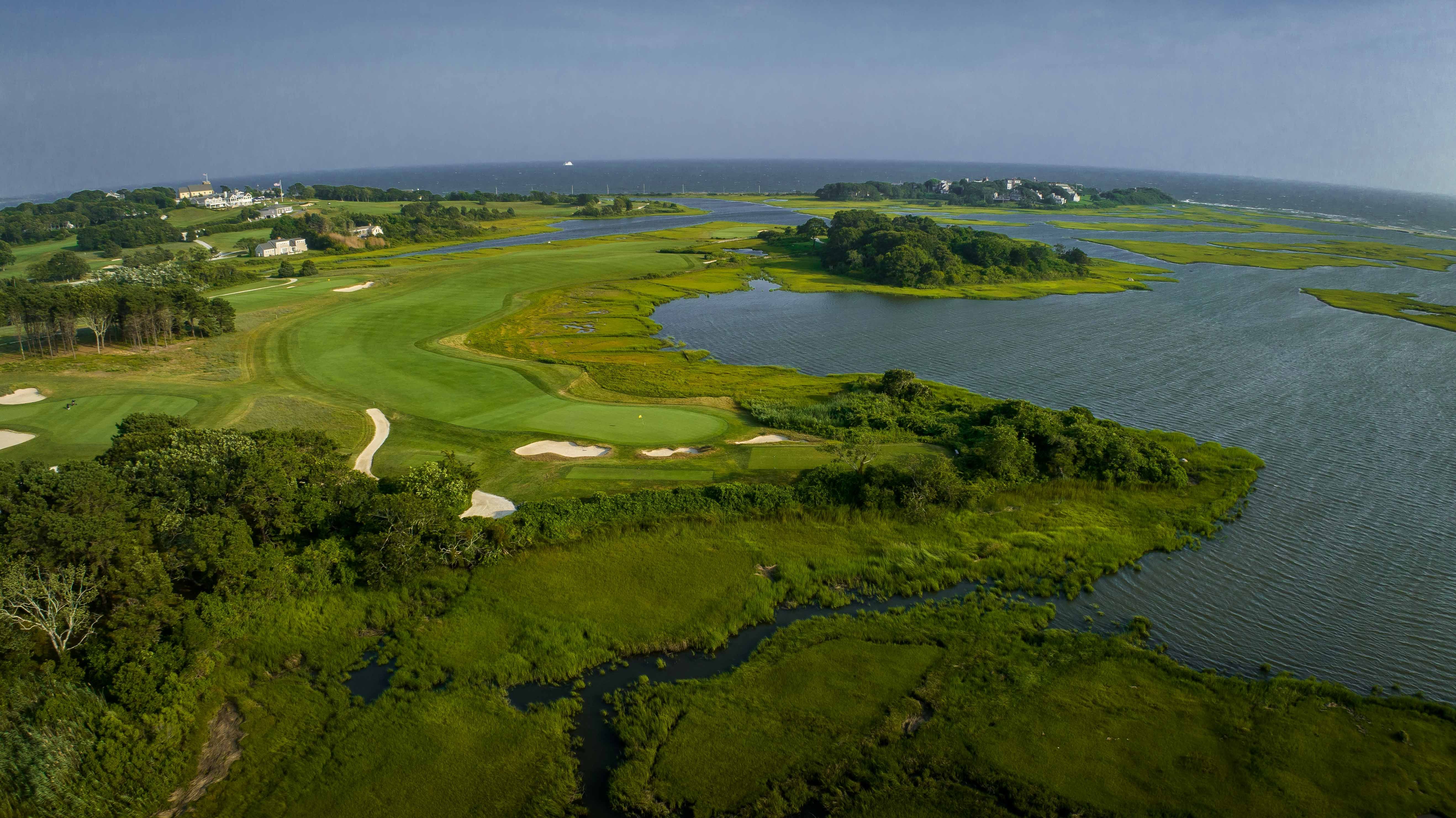 Tidal marsh and Nantucket Sound