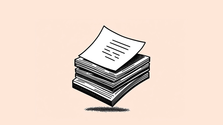 Illustration of a pile of resumes