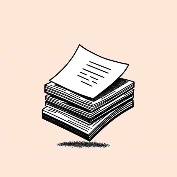 Illustration of a pile of resumes