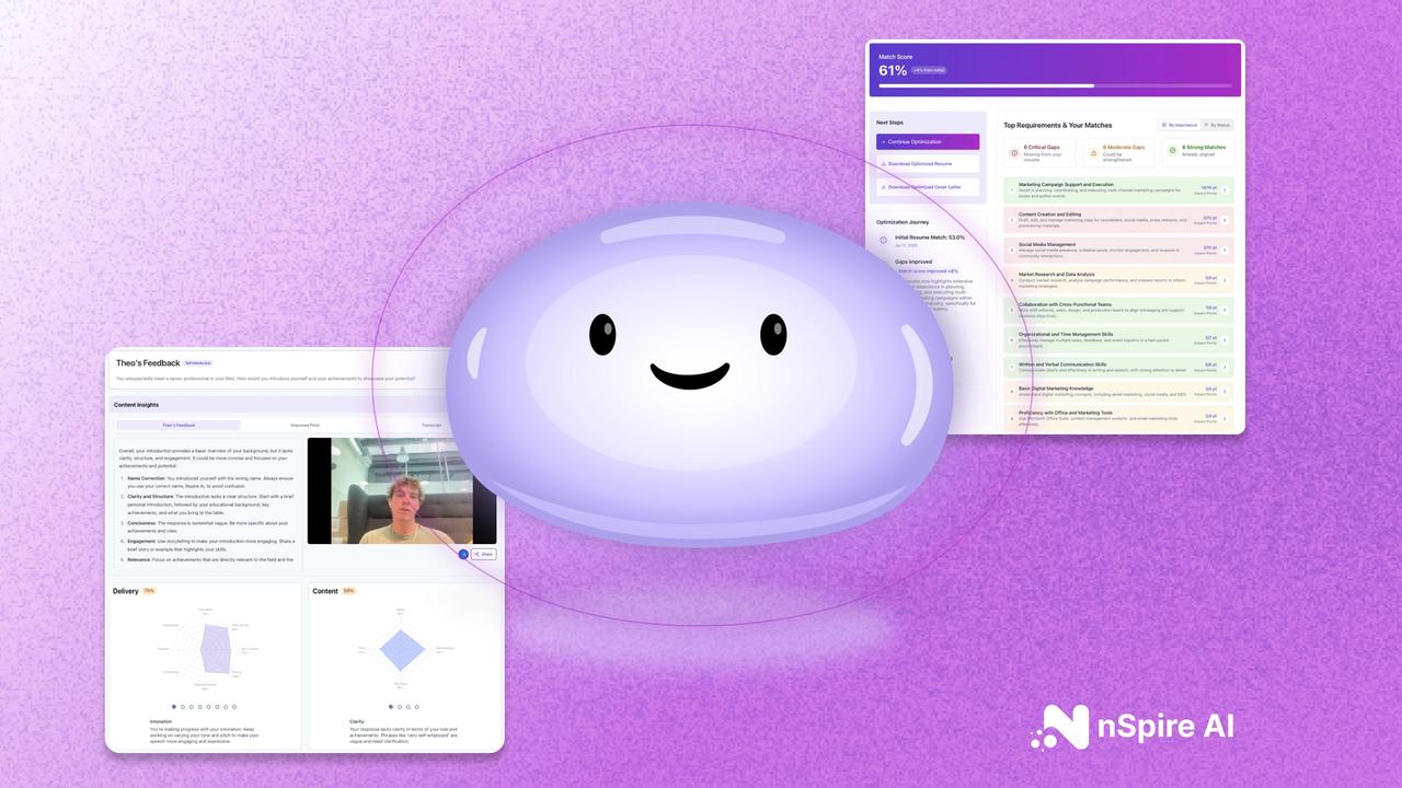 Theo with images of his interface
