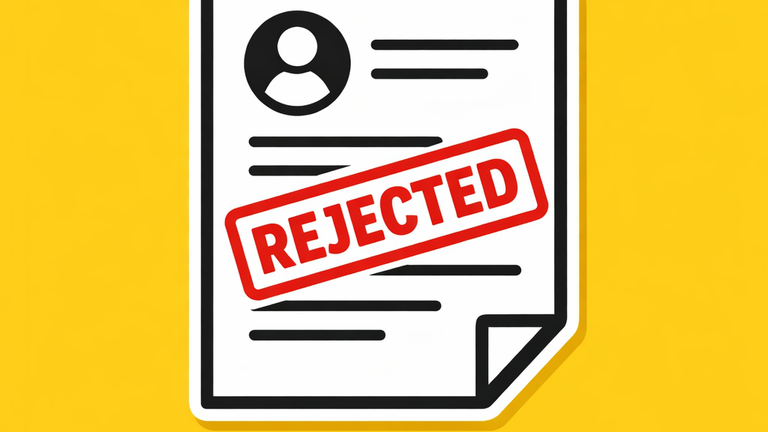 resume with a rejected print 