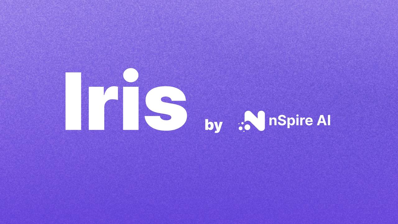 iris text next to nsSpire AI logo