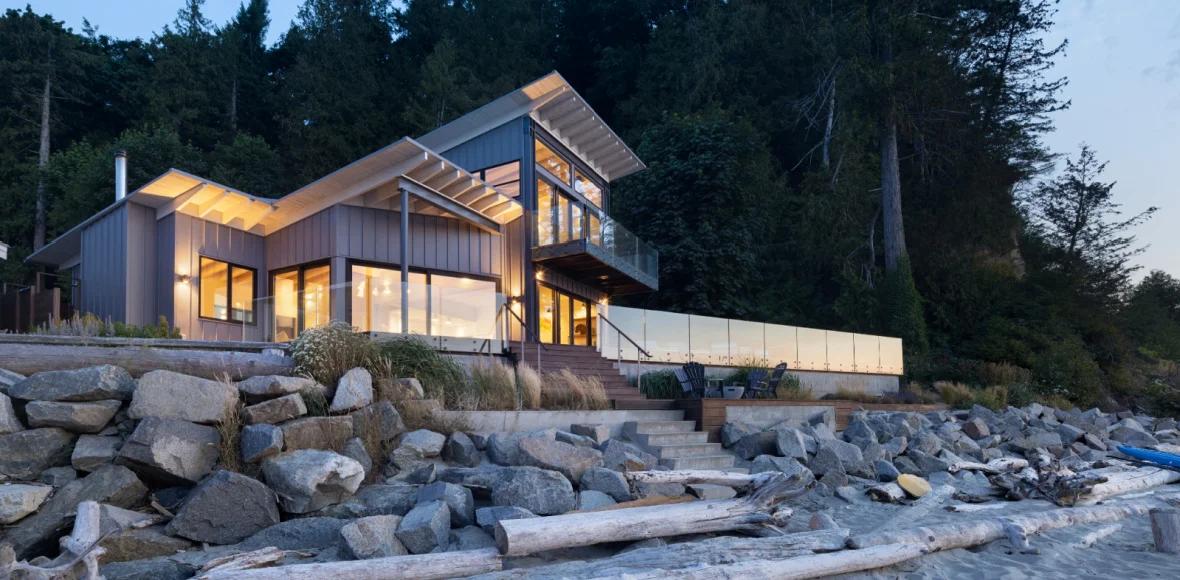 The Slow Life - Thormanby Island, British Columbia project featuring Innotech windows