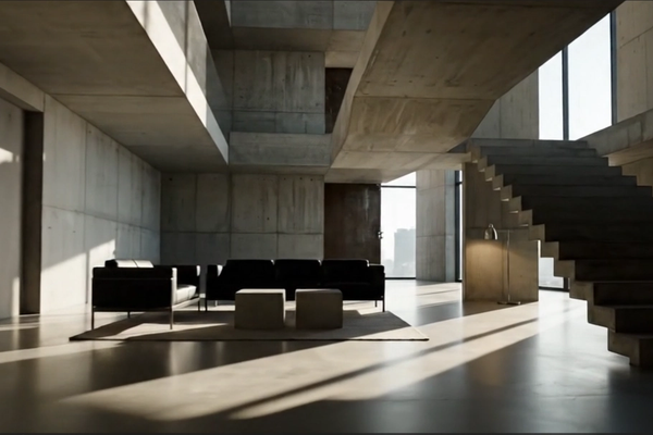 Surowa esencja architektonicznego brutalizmu.