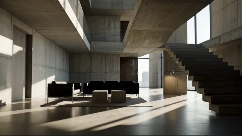 Surowa esencja architektonicznego brutalizmu.