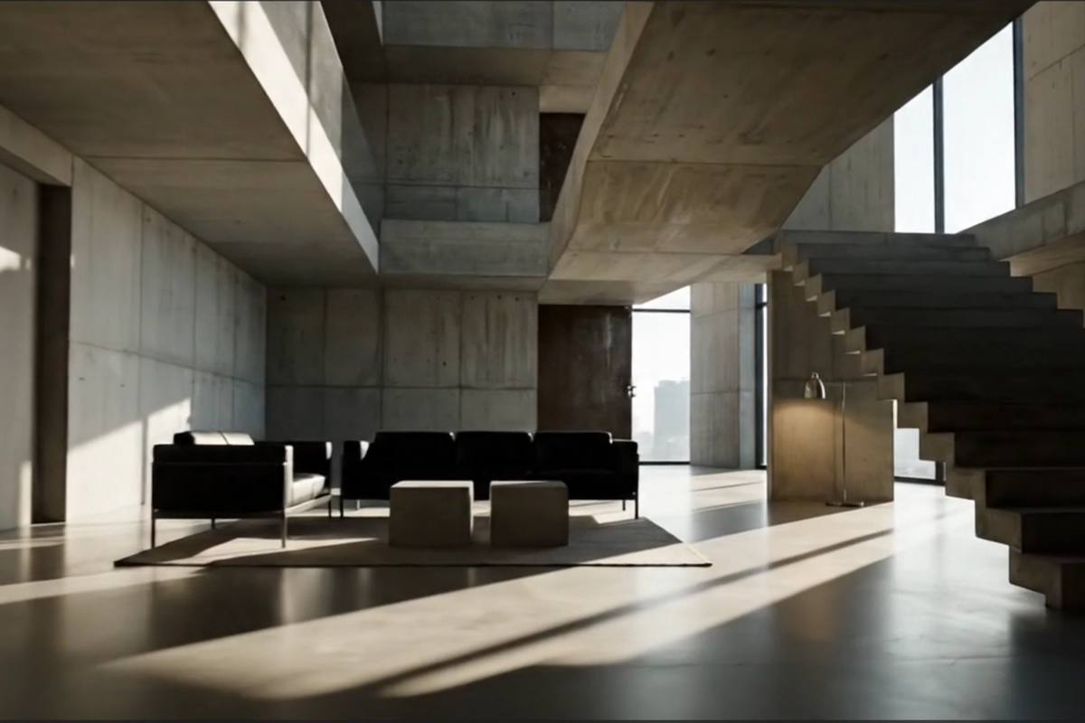 Surowa esencja architektonicznego brutalizmu.